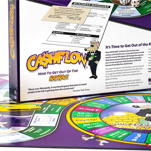 Miniatura 9 de Rich Dad Cashflow Juego de mesa How to Get Out of The Rat Race, versión para adultos y niños, divertidos y educativos juegos de aprendizaje