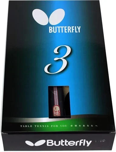 Butterfly B302FL Shakehand - Raqueta de tenis de mesa | Serie China | Juego de raqueta y estuche con una combinación de goma suave y saliente |