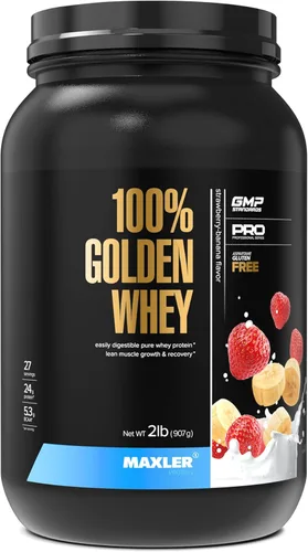 Miniatura 13 de Maxler 100% proteína de suero de leche dorada – 0.88 oz de proteína de suero de alta calidad en polvo por porción – Pre, post e intra entrenamiento