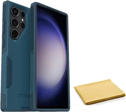 Miniatura 7 de OtterBox Galaxy S23 Ultra (solamente) - Funda de la serie Commuter - Negro, delgado y resistente, apto para bolsillo, con paño de limpieza, embalaje