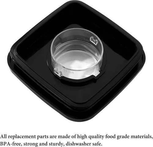 Miniatura 7 de Tapa cuadrada de licuadora y tapa central adecuada para Os-ter Os-terizer Blender Jar Fit para 4903 Os-ter Blender Square Jar Lid Replacements