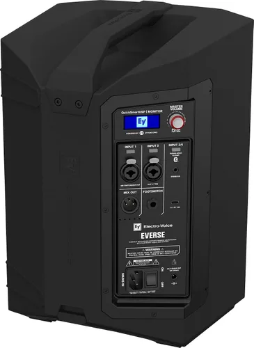 Miniatura 4 de Electro-Voice EVERSE - Altavoz compacto de 8 pulgadas, ligero, con batería de 2 vías, con audio Bluetooth y control (negro)