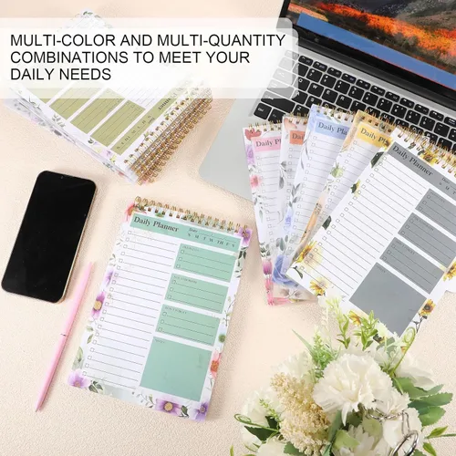Miniatura 7 de Fuutreo Paquete de 12 bloc de notas de lista de tareas pendientes, 360 hojas, planificador diario, bloc de notas de 5.5 x 8.5 pulgadas, cuaderno