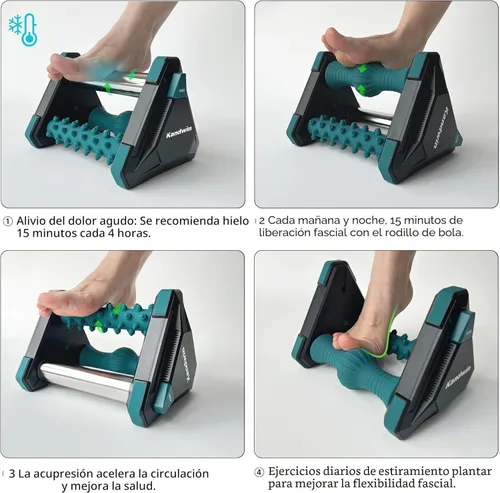 Miniatura 6 de Alivio de la fascitis plantar en segundos con hielo, masajeador de pies para circulación y alivio del dolor, herramientas de masaje de reflexología
