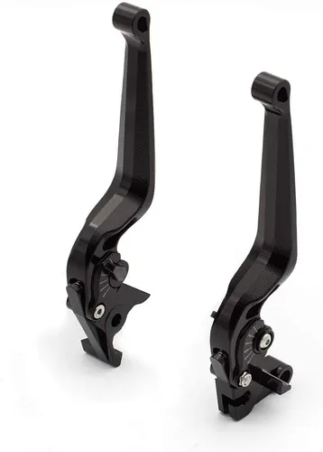 Miniatura 2 de Krace Palancas de freno de embrague de motocicleta para Kawasaki ZX10R / RR/KRT ZX 10R 2016-2018 ajustable negro largo