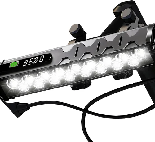 17* LED 4800 Lumen Bike Lights, USB-C Rechargeable Bicycle Light, Super Bright Bike Lights for Night Riding, IP65 Waterproof Bicycle Headlight for