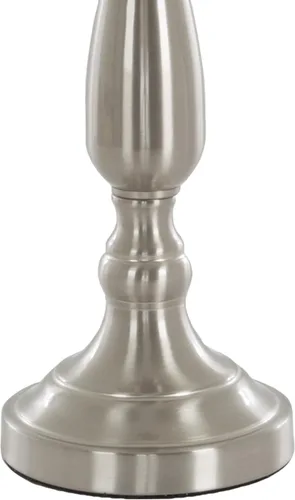 Miniatura 8 de Lámparas de mesa y lámpara de pie, Conjunto de 3, acero cepillado tradicional (3 bombillas LED incluidas) por Lavish Home, 72-LMP3006, 100.00watts