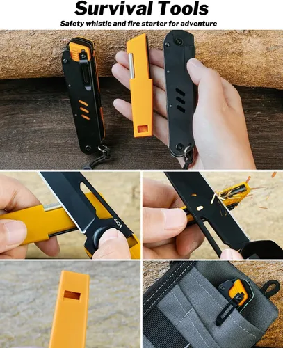Miniatura 4 de VIPERADE VAK4 Multiherramienta de bolsillo para hombres, multifuncional 21 en 1 con funda, para camping al aire libre, supervivencia y uso diario
