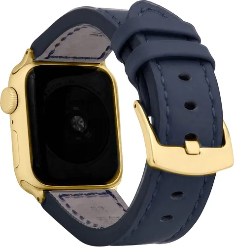 Miniatura 13 de Bandini Correa de cuero para hombre para Apple Watch de 1.732 in 1.772 in 1.654 in 1.614 in 1.575 in 1.496 in 1.929 in y Ultra, correa de iWatch