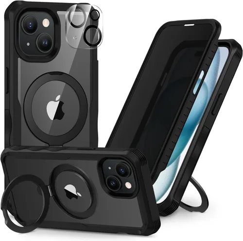 Miniatura 39 de CENHUFO Funda de privacidad para iPhone 11 Pro, funda de cuerpo completo con protector de pantalla de privacidad de vidrio templado 9H integrado