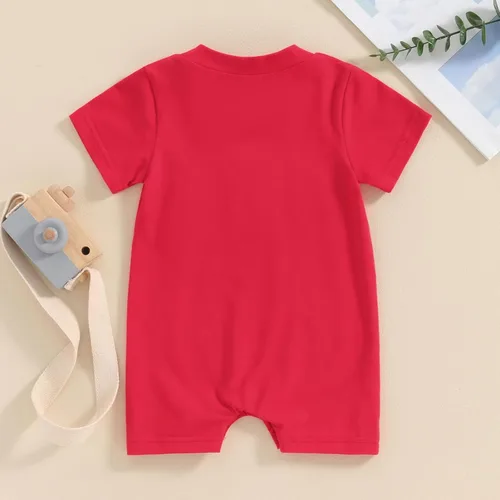 Miniatura 11 de FYBITBO Ropa de bebé niño niña Santa manga larga mono mameluco recién nacido primera Navidad traje de una pieza