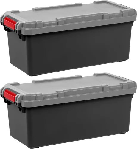 Miniatura 18 de IRIS USA - Contenedores de almacenamiento con tapa de 20 galones, 6 unidades - Hechos en EE. UU., contenedores apilables resistentes, con tapa