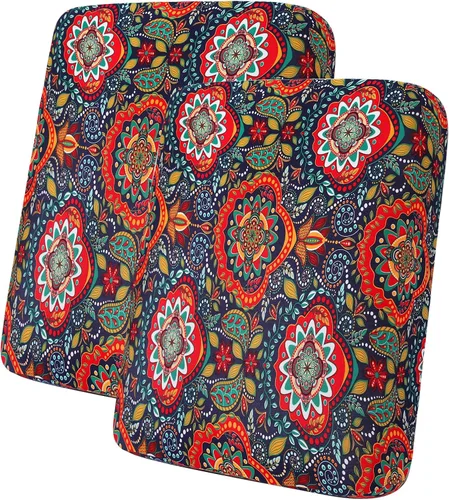 Miniatura 72 de hyha Fundas de cojín estampadas para sofá al aire libre, fundas florales lavables para muebles de patio, exteriores, funda de repuesto para asiento