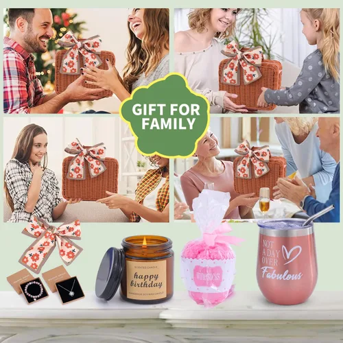 Miniatura 6 de Regalos de cumpleaños para mujeres: cesta de feliz cumpleaños para mujeres, amistad, mamá, hermana, esposa, novia, mejor amiga, hija
