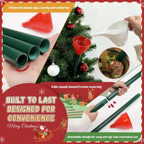 Miniatura 7 de Embudo de riego para árbol de Navidad, embudo de árbol más largo, dispositivo de riego de árbol de Navidad, sistema de riego de embudo largo