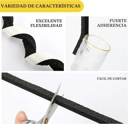 Miniatura 4 de fowong Sello para ventana de aire acondicionado de 1 pulgada x 1 pulgada, burlete grueso de CA para intemperie, cinta selladora adhesiva de espuma