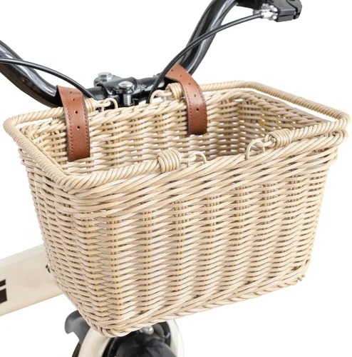 Miniatura 12 de Cesta de bicicleta para niños, canasta delantera para bicicleta para niños, pequeña cesta de mimbre para niños y niñas, cesta pequeña de mimbre