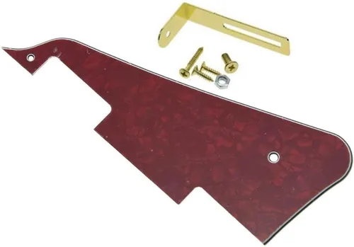 Miniatura 54 de KAISH Golpeador de guitarra LP blanco envejecido de 3 capas con soporte cromado para Epiphone Les Paul