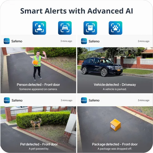 Miniatura 4 de Cámaras de seguridad 4K inalámbricas para exteriores/interiores, cámaras con batería para seguridad del hogar, sin tarifas mensuales, almacenamiento