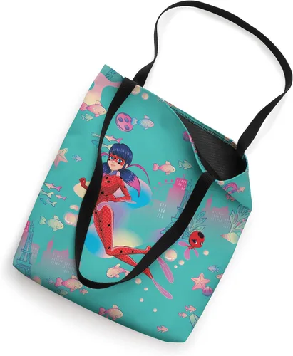 Miniatura 2 de Miraculous Ladybug Aqua Pattern Tote Bag