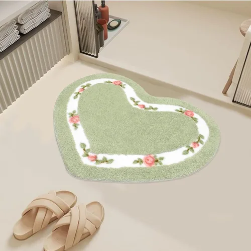 Miniatura 9 de Abreeze Alfombra rosa para sala de estar y dormitorio, antideslizante, ultrasuave, lavable y absorbente, 17.71x49.21 pulgadas, color azul