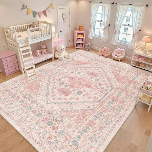 Miniatura 14 de zesthome Alfombra 4x6 - Alfombra Resistente a Manchas Lavable, Alfombras con Respaldo Antideslizante para Sala de Estar, Alfombras Pequeñas de Área