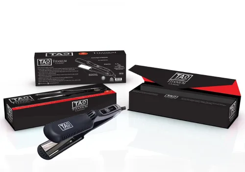 Miniatura 2 de TAO Pro - Plancha de pelo con placa de nano titanio - Plancha de peinado con controles digitales - Doble voltaje - Generador de iones integrado