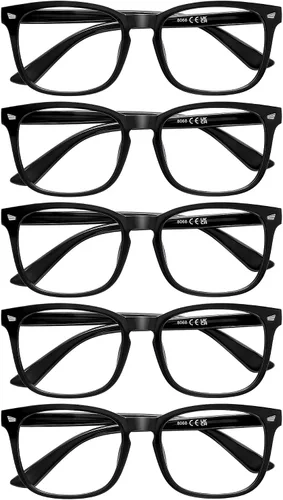 Miniatura 8 de 5 Pack Reading Glasses for Women Men, Blue Light Blocking Computer Readers UV Glare Varios