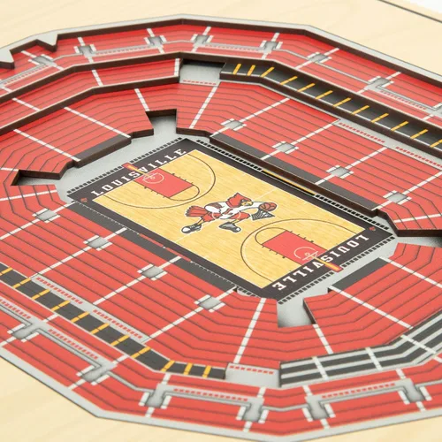 Miniatura 3 de YouTheFan NCAA Louisville Cardinals Arte de Pared 3D StadiumView de 5 Capas - KFC Yum! Center