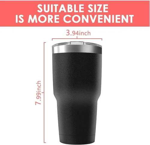 Miniatura 4 de Taza de viaje de acero inoxidable de 30 onzas con tapa, paquete de 16 vasos a granel aislados al vacío de doble pared, taza de café