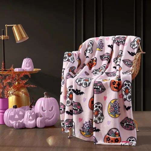 Miniatura 17 de Betsey Johnson - Manta para sofá o cama, manta súper suave y extragrande de aspecto audazmente mullido (corazón punteado rosa, 50" x 70")