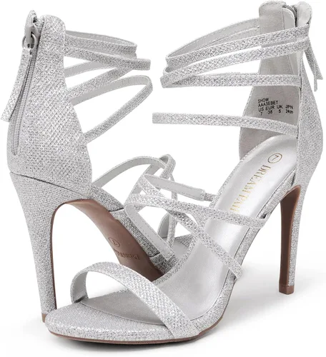Miniatura 3 de DREAM PAIRS Sandalias de tacón alto para mujer