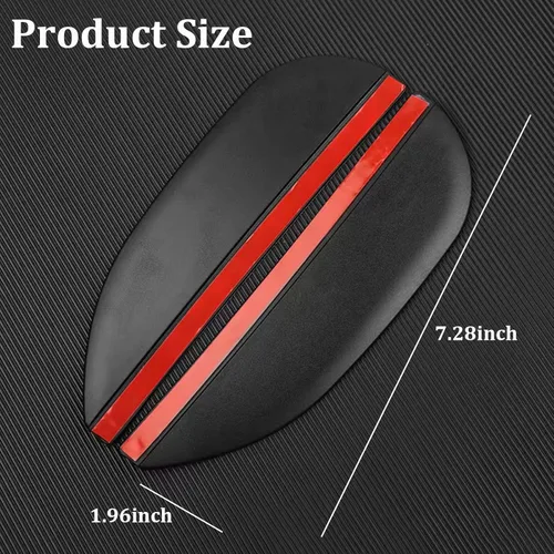 Miniatura 2 de Protector de cejas de lluvia para retrovisor de automóvil, película protectora de lluvia para espejo de automóvil, protector de visera para la Negro