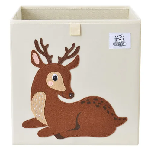 Miniatura 11 de Contenedores plegables de almacenamiento de animales de tela, caja/cofre/organizador para niños pequeños/niños, guardería, sala de juegos, 13 Alpaca