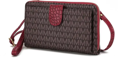 Miniatura 12 de MKF Collection Bolso cruzado para mujer, diseño de mensajero, cartera de mano