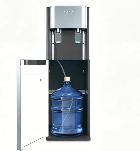 Dispensador de enfriador de agua, dispensador de agua de carga inferior para botella de 5 galones con agua caliente, habitación y fría, dispensador