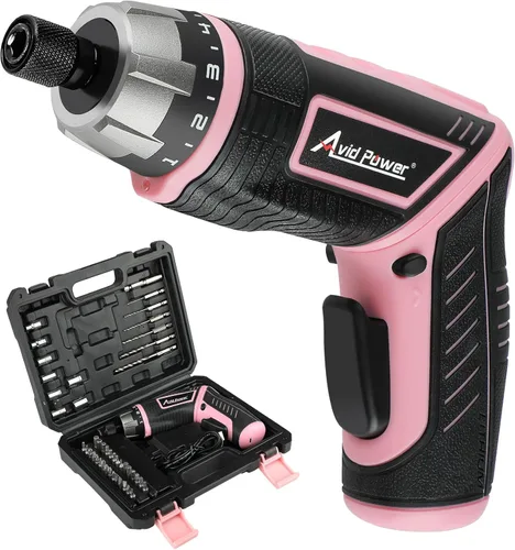 Miniatura 11 de AVID POWER Juego de destornilladores eléctricos recargables de 4 V con 44 accesorios, pistola de tornillo de 5.65 Nm, ajuste de par de torsión 5+1