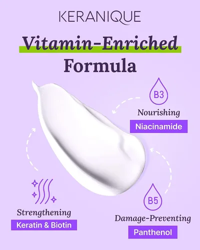 Miniatura 5 de Keranique Acondicionador de control de daños - Tratamiento hidratante con queratina para cabello seco dañado