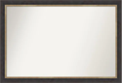Miniatura 353 de Amanti Art Espejo personalizado, espejo de baño negro Astor, espejo de pared o espejo de tocador de baño sobre el fregadero (25 x 25 pulgadas)