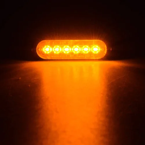 Miniatura 5 de CORP Set ámbar de 30 pulgadas 56 LED techo superior y 8 x 6 LED ultra delgado emergencia advertencia peligro advertencia barra de luz estroboscópica