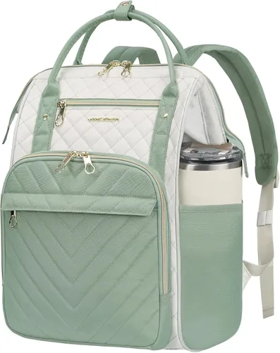 Miniatura 11 de KROSER Mochila para Laptop de 17" Elegante Mochila Repelente al Agua Mochila Casual Universitaria de Día con Puerto USB Bolsa de Trabajo de Viaje
