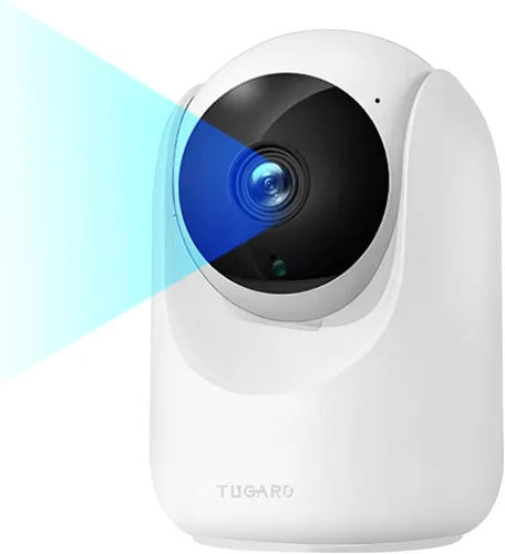 Cámara de seguridad para interiores, cámaras WiFi 2.4G para seguridad del hogar, inclinación panorámica de 355 ° vista vertical de 100 °, detección
