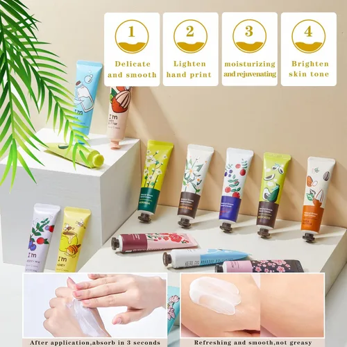 Miniatura 4 de Paquete de 20 cremas de manos para regalo, loción de manos para manos secas y agrietadas, manos de trabajo, cuerpo, crema de manos