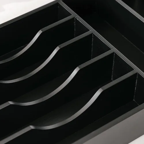 Miniatura 8 de Organizador de cubiertos KitchenEdge - Organizador para cubertería, cubiertos, y utensilios para cajones de cocina, ancho fijo de 10.5”, 7