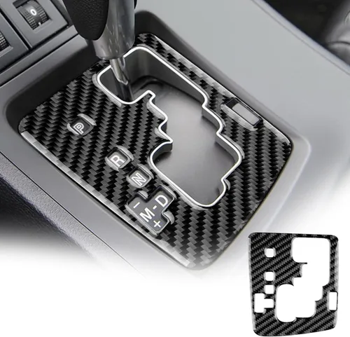 AIRSPEED Cubierta Adhesiva de Consola Central de Fibra de Carbono para Cambio de Marchas Panel Interior para Mazda 3 2010 2011 2012 2013 Accesorios