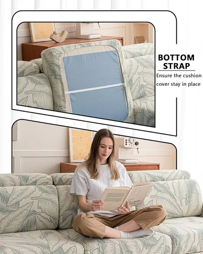 Miniatura 5 de Funda para sofá lavable, fundas para sofá seccional, fundas de sofá para 3 cojines, protector de sofá en forma de L apto para mascotas, fundas