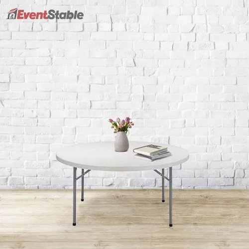Miniatura 2 de EventStable TitanPRO - Mesa plegable de plástico resistente para exteriores, redonda de 60 pulgadas, 5