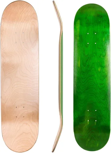 Miniatura 13 de Cal 7 Tabla de patineta de arce en blanco 7.75, 8.0, 8.25 y 8.5 pulgadas Verde