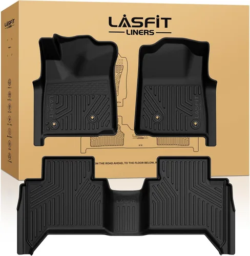 Miniatura 21 de LASFIT Alfombrillas de piso para Toyota Tacoma 2008-2011 Cabina de Acceso Transmisión Automática, Forro de Piso de Ajuste Personalizado para Todo