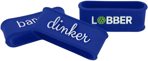 Miniatura 37 de Palms-O-Aces Juego de 3 bandas de agarre para paleta de pickleball – Bandas de silicona para paletas de pickleball para asegurar sobreempuñaduras e